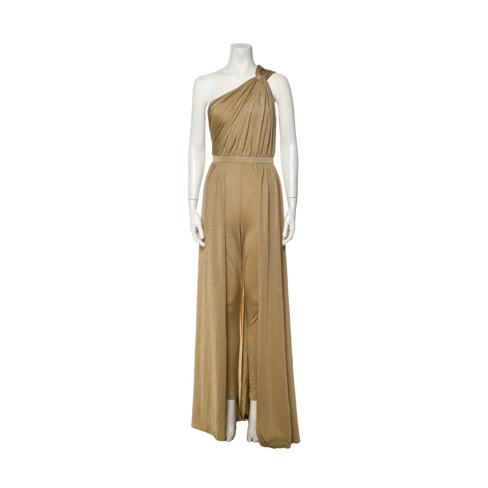 🆕 Halston One-shoulder Jumpsuit Size 8